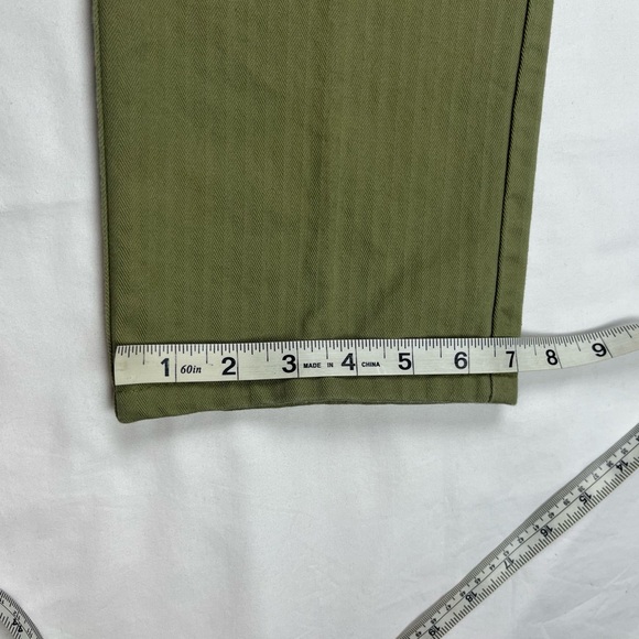 Arborwear Mens Pants 32 x 29 Herringbone Twill Green Straight Leg Utility A6 - Picture 13 of 13